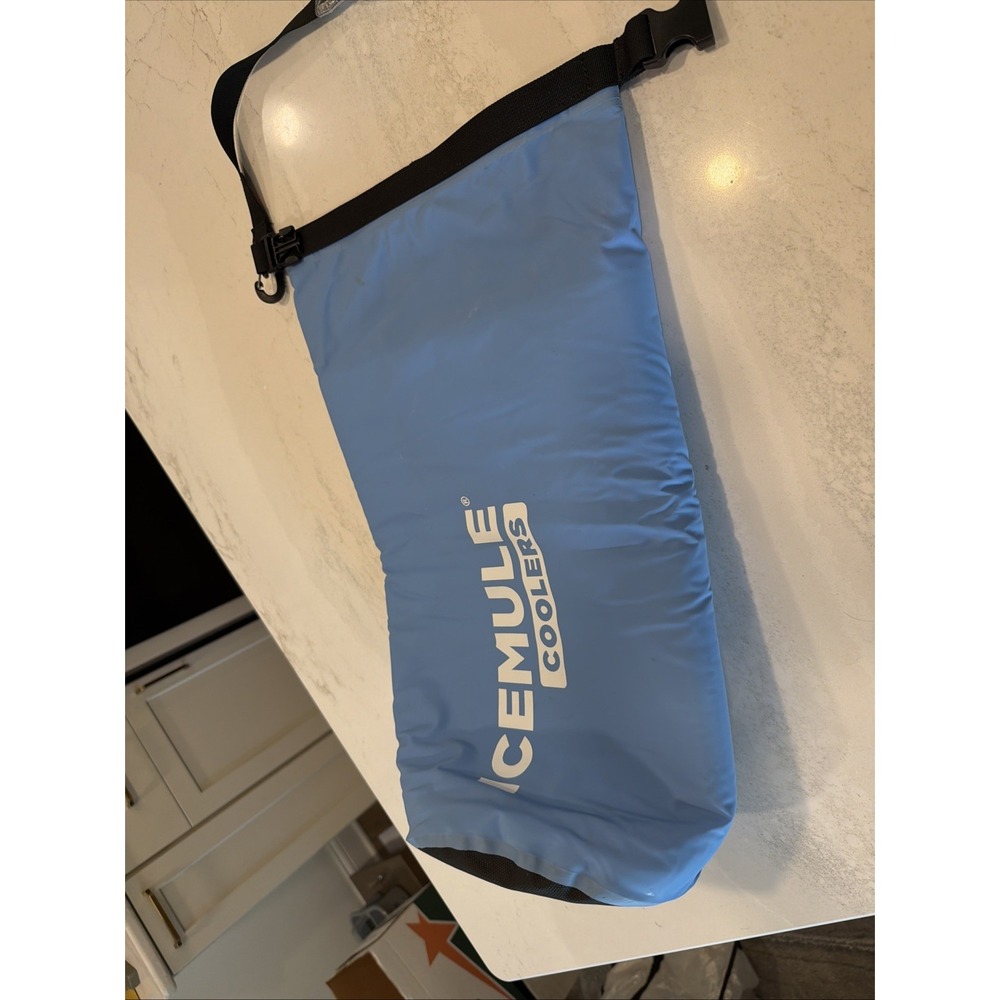 IceMule Coolers Soft Roll TopClassic Medium Light Blue Insulated Bag NEW - Picture 2 of 15